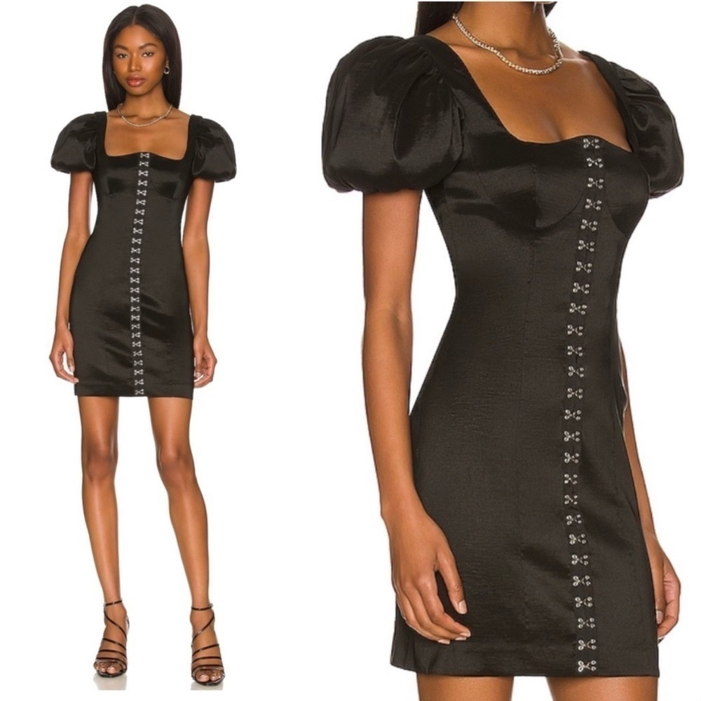 LPA Francesca Mini Dress in Black Sz. Small